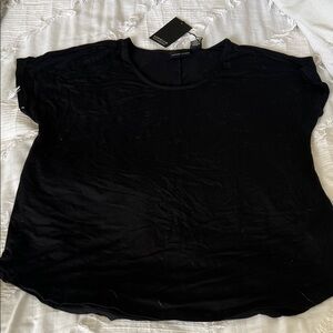 Adrienne Vittadini Elegant Black Tee